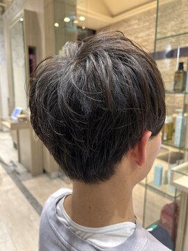 ビス リアン 川口店(Vis lien) 無造作マッシュメンズショート☆ツーブロックアッシュブラウン