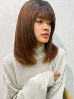 ユアーズヘア 神楽坂はなれ店(youres hair)&nbsp;ミディアム/レイヤー/ダークアッシュ/メルティカラー