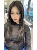 【juu./星ヶ丘】韓国風レイヤー×ハイライトグレージュ