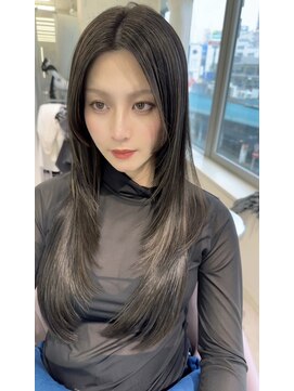 ユー(juu.) 【juu./星ヶ丘】韓国風レイヤー×ハイライトグレージュ