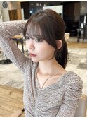 ＊20代30代40代◎結んだ時も可愛い顔まわり 前髪カット 小顔ヘア