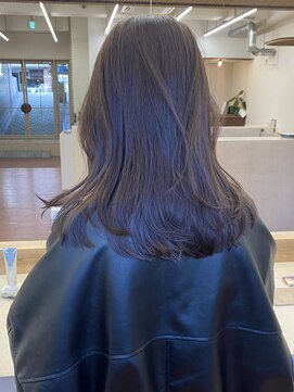 パークレーン アイス イヴェン(park lane ICI yeven) ブリーチなしダブルカラー明るめブラウンベージ20代30代40代ボブ