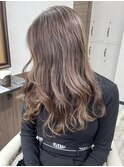 韓国風レイヤーカットオリーブグレージュアディクシーカラー堺東