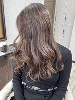 ベルヘアーデザイン 堺東(Belle hair Design)&nbsp;韓国風レイヤーカットオリーブグレージュアディクシーカラー堺東