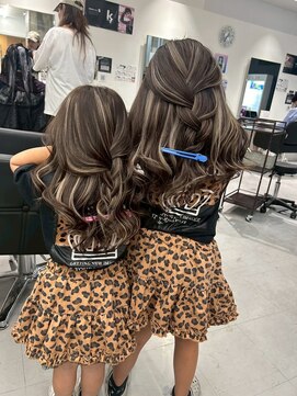 キング 高槻(K!ng) 縮毛矯正髪質改善ハイライトレイヤーカット高槻美容室エクステ