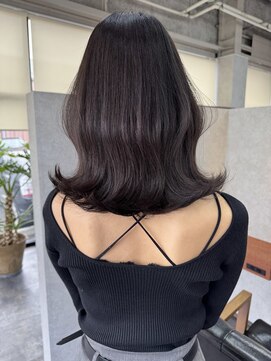 オズ 郡山駅前店(OZ) 透明感グレージュロングレイヤーカット透明感オリーブミディアム