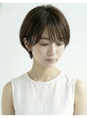 大人ナチュラル丸みショート