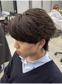 シースルーフェザー/フェザーパーマ/フェザーショート