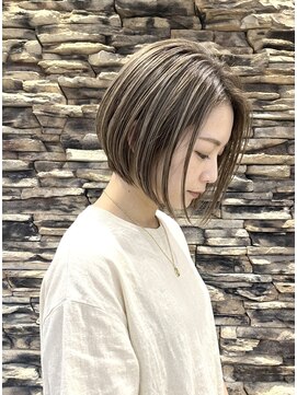 レーブ 大宮店(reve) 前髪なし前下がりボブ