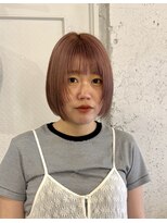 アルジャーノンシロ(ALGERNON shiro)&nbsp;コンパクトボブ×ピンクブラウン