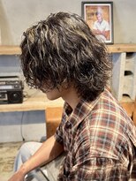フロー アワード 92(FLOW award) グランジサーフカール 金メッシュ ウルフ 柏 メンズサロン