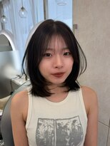 ネモネ バイ ミリー 梅田茶屋町(nemone by milly) 韓国ボブレイヤー × シースルーバン