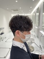 イフメンズサロン 柏(if men's salon)&nbsp;ソフトパーマ×黒髪メンズビジネスショート