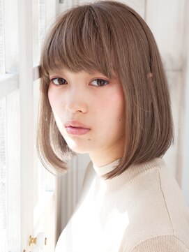 パティオンツー(PATIONN2) マロンクリームベージュカラーツヤ感ストレート内巻きロブ