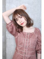 サロンドミルク 原宿(salon de MiLK)&nbsp;【salon de MiLK 原宿】ゆるふわアッシュベージュ×ミディアム