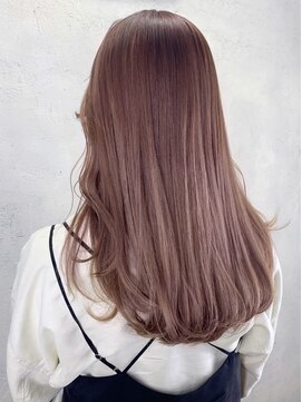 アイティーバイアルバム 松戸店(IT by ALBUM) ピンクオレンジ_カーキグレージュマッシュショート_ba321662