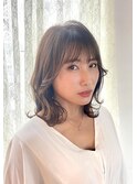 韓国ミディアムレイヤー/まろベージュ