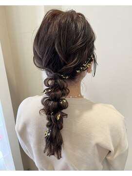 シェリ(Cheri) ふわふわ編みおろしアレンジ