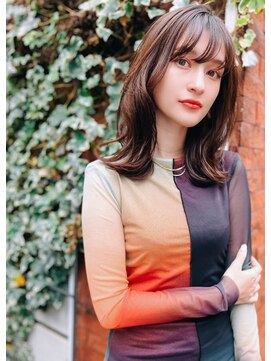 レニーバイエース(LANY by ACE) 【LANY横浜】オレンジブラウン×外ハネ