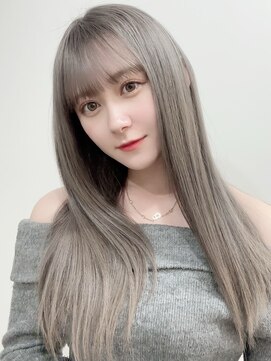 ピープスアンドスー 表参道 渋谷(Peeps&Suu.) ぱっつん前髪/ダブルカラー/シルバーアッシュ10代20代