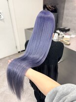 オズ 梅田店(OZ)&nbsp;ホワイトに落ちるブルーラベンダー/スーパーロング