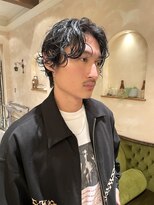 ビジネスマン/簡単メンズスタイリング/スパイラルパーマフェード