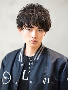 ハバナ 渋谷(HAVANA) アッシュブラック/束感マッシュパーマ/刈り上げ/ツーブロック