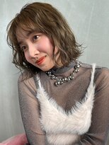 ルル(LuLu by KENJE)&nbsp;カーリーボブ×ベージュ【藤沢/艶髪/ヘッドスパ/髪質改善】