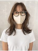 くびレイヤーカーキベージュニュアンスカラー_ba483561