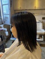 髪質改善と縮毛矯正の専門店 サンティエ(scintiller) ミディアムボブ