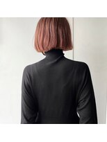 ルッソリベラ 池袋(Lusso libera)&nbsp;ピンクヘアー/秋色/切りっぱなしボブ