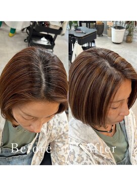 ティダスマイル 吉祥寺店(tida smile) 白髪ぼかしハイライト