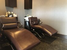 半個室のシャンプーブース