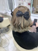 ヘイルジューシー(hail JUICY)&nbsp;耳出さないねじりハーフツイン♪