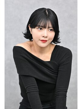 クリーブ 池袋(creeb) 外ハネボブ、ブルーブラック、池袋