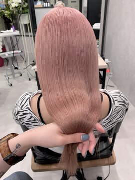 ロウル 渋谷(LOWRL) ピンクベージュ/ブリーチ/ダブルカラー