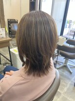 バセット バイ アルター 鎌取店(basset by aL-ter)&nbsp;ミディアムレイヤー×ベージュカラー