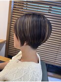 刈り上げ/ハンサムショート/前下りショート/30代 40代 50代