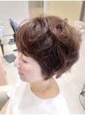 手ぐしのみでOK！！クセ毛を活かしたショートウルフ☆