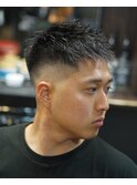 ツイストパーマ×スキンフェード