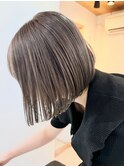 ★デジタルパーマミニウルフチェリーブラウンホワイトグレージュ