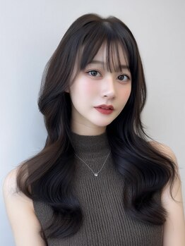 セントラル 三宮店(central)の写真/【美髪ストレート+カラー￥12900】乾かすだけでキマる！柔らかカールスタイル◎【三宮/髪質改善/レイヤー】