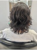 バッサリと波感パーマスタイル☆