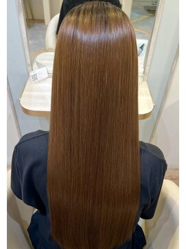 アンド ラ ブランシュ(&.La Blanche) 暗めカラー/ミディアムヘア/デザインカラー/縮毛矯正