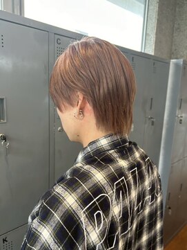 マザー メンズサロン 下北沢(MOTHER men's salon) メンズショート × ピンクベージュ