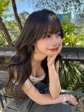 ロンドウル 熊本(Lond ulu) 暗めカラー/レイヤーカット/髪質改善/縮毛矯正/韓国ヘア