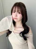 トリッカ シブヤ(TRICCA SHIBUYA)&nbsp;大きめウェーブ巻き/ロングヘア/巻き方/韓国/ワンホン/アレンジ