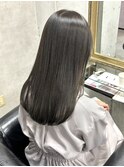 暗めカラーグランマッシュデザインカラーフェイスフレーミング