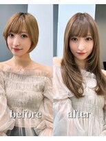 ラピステン 福岡天神 大名店(Lapis)&nbsp;エクステ/レイヤーカット/ベージュ/バタフライカット/