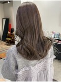 アッシュグレージュ/透明感カラー